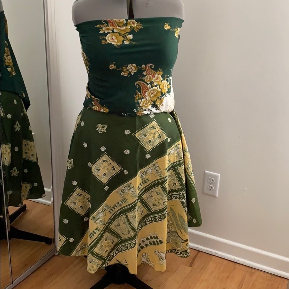 Green Magic Wrap Skirt